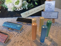 手彫りはんこは印材もケースも選べます